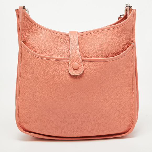 Hermes Crevette Taurillon Clemence Leather Evelyne III GM Bag - Picture 4 of 8